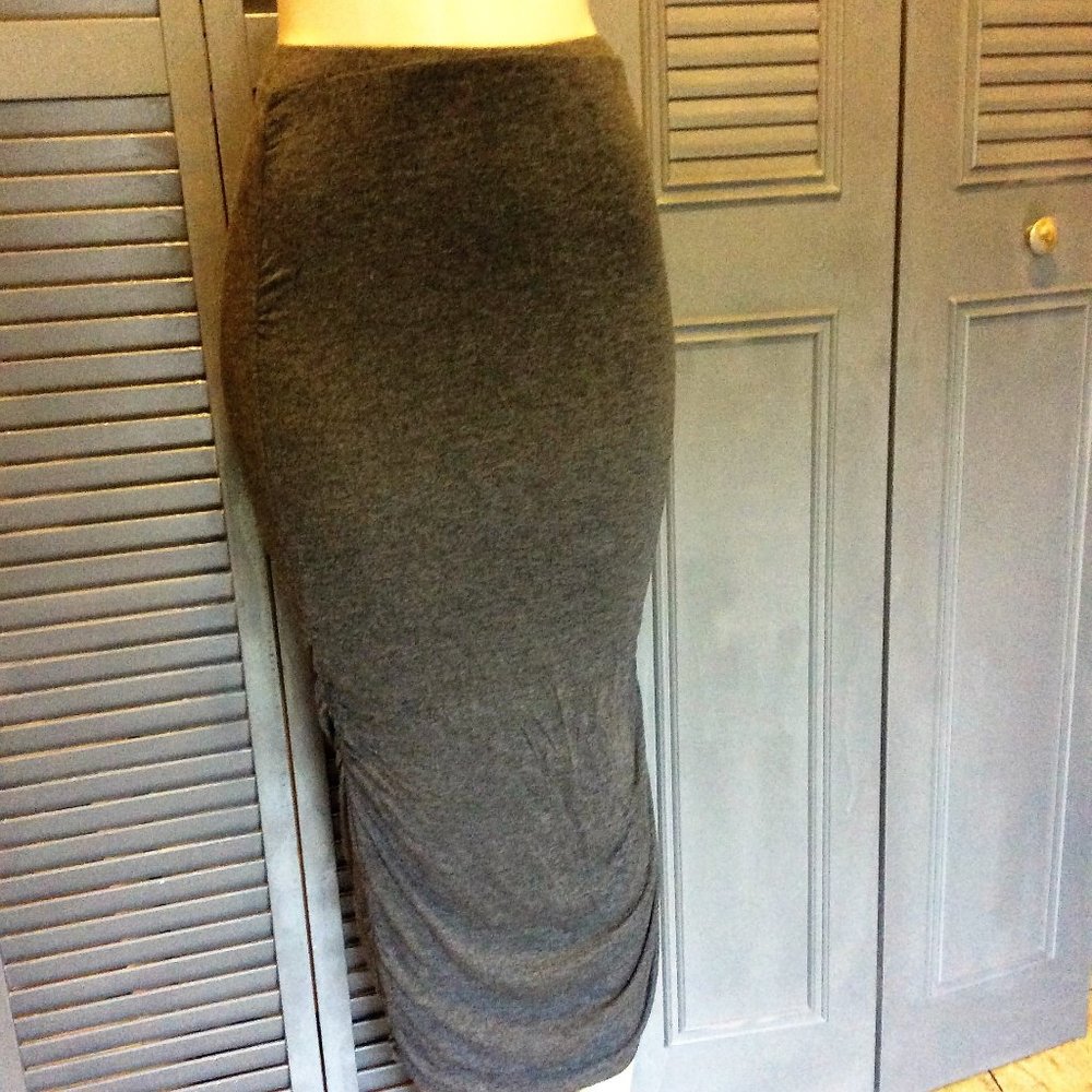 Grey Midi Skirt by "Made by Johnny"